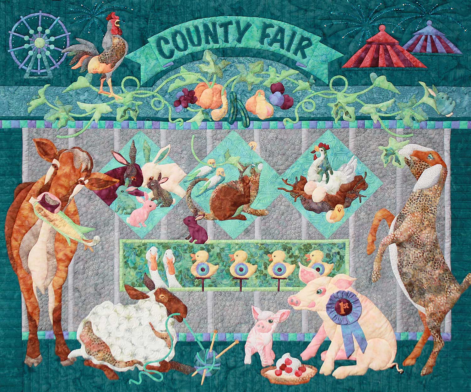 Create a County Fair Quilt with 8Pattern BOM Set